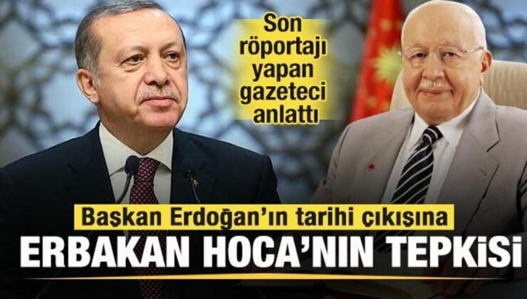 Erdoğan’ın tarihi çıkışına Erbakan Hoca’nın tepkisi! Son röportajı yapan gazeteci anlattı