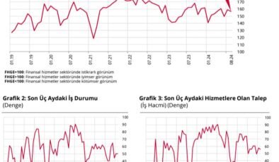 Finansal hizmetler güven endeksi 1,9 puan azaldı