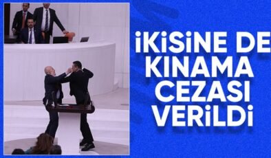 TBMM’de yumruklu kavga: İki milletvekiline kınama cezası verildi