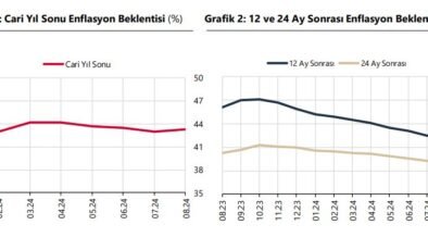 TCMB: 12 ay sonrası TÜFE beklentisi yüzde 28,71’e geriledi