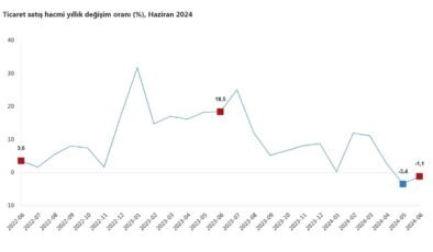 TÜİK: Yıllık ticaret satış hacmi azaldı, perakende satış hacmi arttı