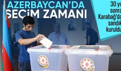 Azerbaycan sandık başında: Karabağ’da sandıklar kuruldu