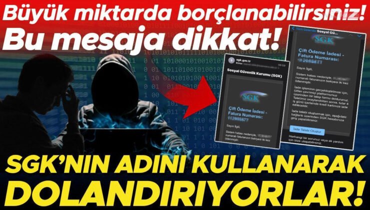 Bu mesaja dikkat! SGK’nın adını kullanarak dolandırıyorlar… Büyük miktarda borçlanabilirsiniz!