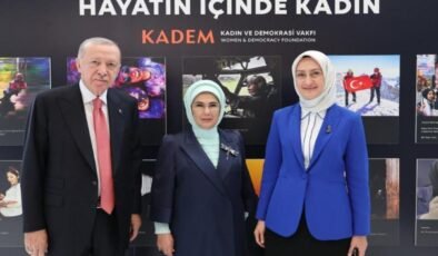 Cumhurbaşkanı Erdoğan ve eşi Emine Erdoğan New York’ta KADEM’in fotoğraf sergisini gezdi