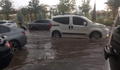 Diyarbakır’da fırtına ve sağanak yağış hayatı olumsuz etkiledi