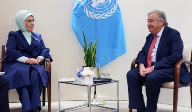 Emine Erdoğan, BM Genel Sekreteri Guterres’le görüştü!