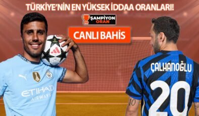 Hakan Çalhanoğlu, Etihad’da Manchester City’ye karşı! Şampiyonlar Ligi iddaa oranları, çarpıcı istatistikler…