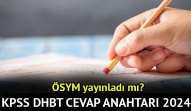 KPSS DHBT soruları ve cevapları 2024 | KPSS DHBT sınav soruları ve cevap anahtarı yayınlandı mı, sınav sonuçları ne zaman açıklanacak?