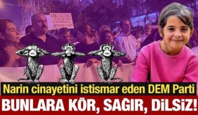 Narin cinayetini istismar eden DEM Parti; bunlara kör, sağır, dilsiz!