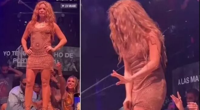 Shakira’nın eteğinin altını çektiler! Sinirden sahneyi terk etti