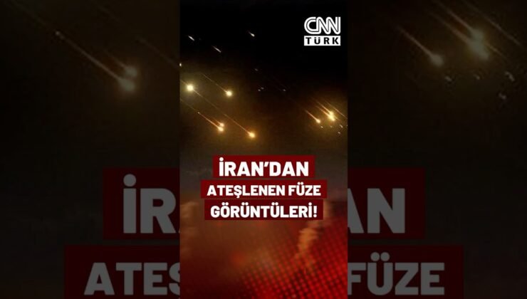 İran Füzeleri İsrail Semalarında Böyle Görüntülendi!