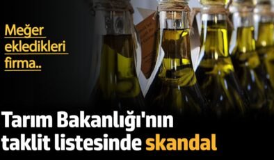 Tarım Bakanlığı’nın taklit listesinde skandal