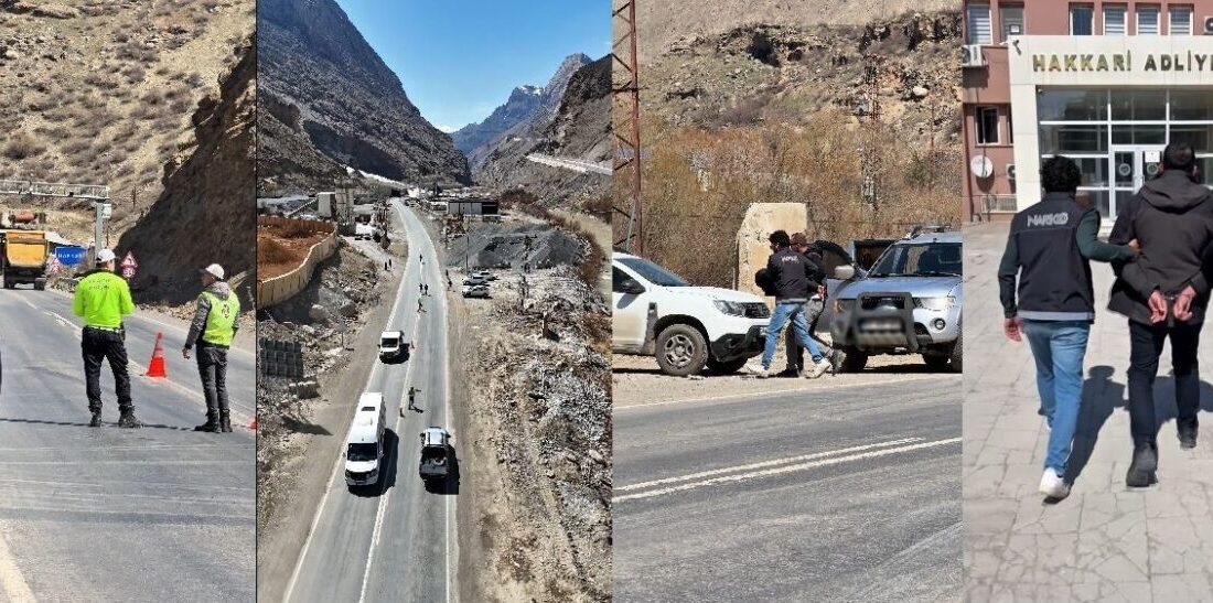 Mehmet ÖZKAN/HAKKARİ, – HAKKARİ’de, polis ekiplerinin şüphe üzerine durdurduğu otomobilde,