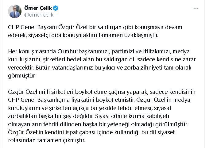 ANKARA, – AK Parti Genel Başkan Yardımcısı ve Parti Sözcüsü