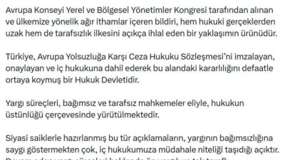 Eda KOÇ/ANKARA, – ADALET Bakanı Yılmaz Tunç, “Avrupa Konseyi Yerel