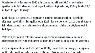 ANKARA, – CUMHURBAŞKANI Yardımcısı Cevdet Yılmaz, “Kadınlar ve gençler başta