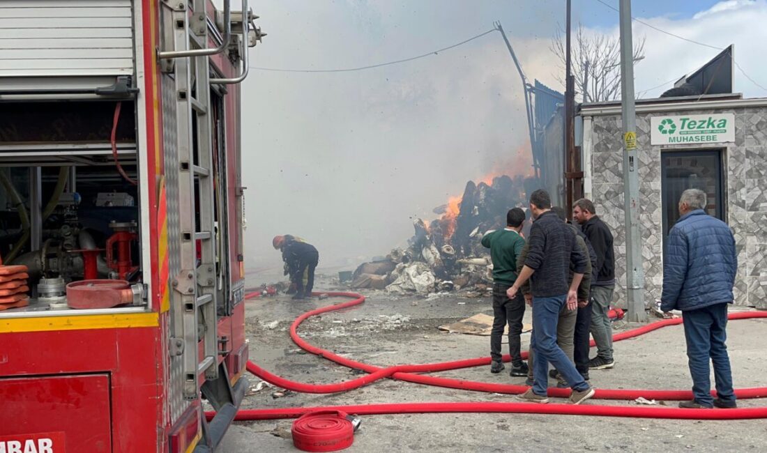 Yiğithan HÜYÜK-Muhammet Hüseyin SEZGİN/BURSA, – BURSA’da geri dönüşüm tesisinde çıkan