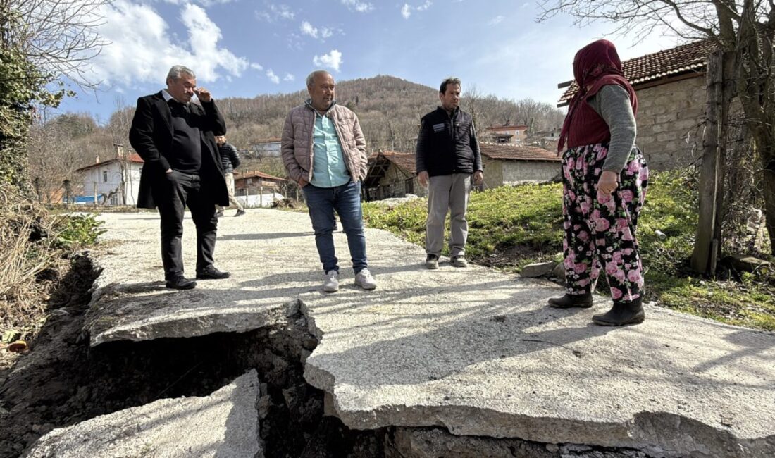 Ayhan ACAR/BARTIN, – BARTIN’nın Hasankadı beldesinde meydana gelen heyelanda mahallede
