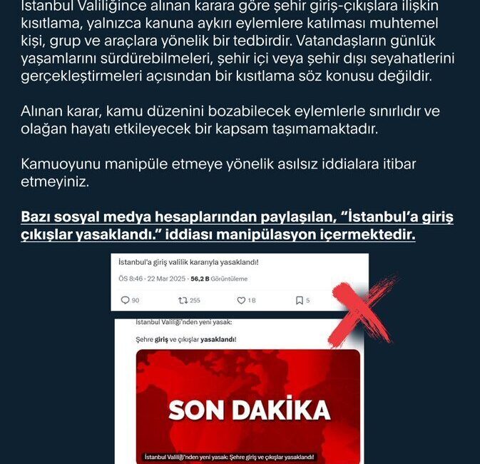 ANKARA, – CUMHURBAŞKANLIĞI İletişim Başkanlığı Dezenformasyonla Mücadele Merkezi (DMM), “Bazı