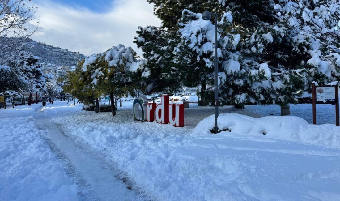 Emrah GEMİCİOĞLU/ ORDU, – ORDU’da kar nedeniyle 20 Mart Perşembe