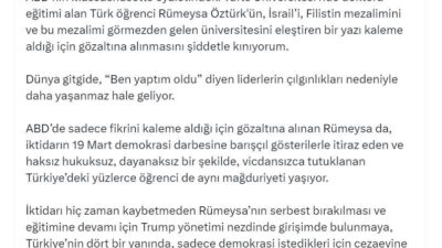 ANKARA, – CHP Genel Başkanı Özgür Özel, “ABD’nin Massachusetts eyaletindeki