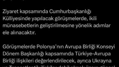 Aybala MELEK/ANKARA, – İLETİŞİM Başkanı Fahrettin Altun, Polonya Cumhuriyeti Başbakanı