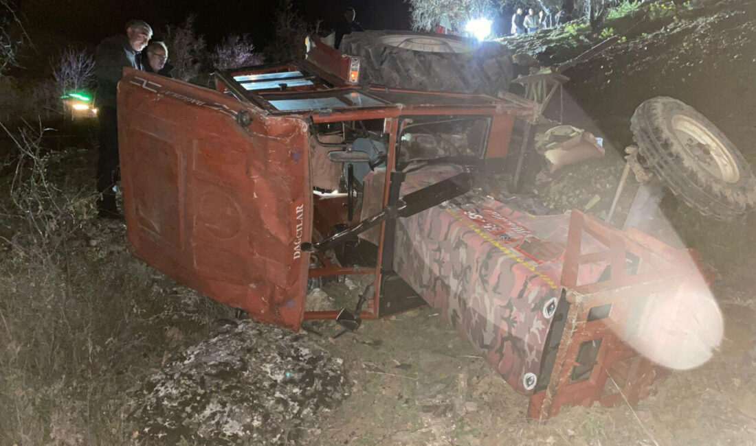 Fatih YILMAZ/TOKAT, – TOKAT’ın Zile ilçesinde 30 metreden yuvarlanan traktörün