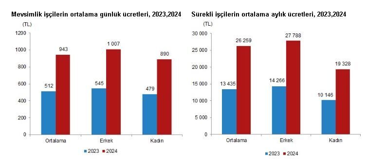 ANKARA, – TÜRKİYE İstatistik Kurumu (TÜİK), 2024 yılında mevsimlik tarım