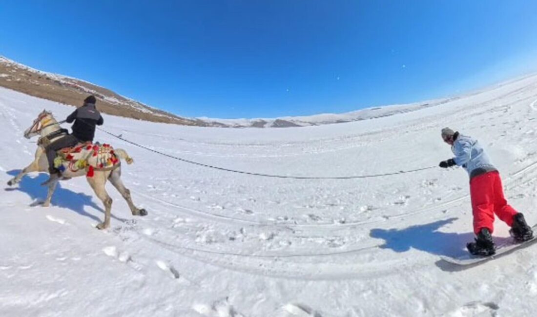 Volkan KARABAĞ/KARS, – KAYAK sporcuları Kaan Korucu ve Talha Örs,