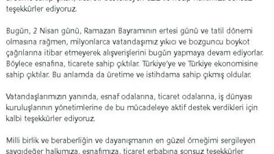 ‘TÜRKİYE’MİZ, HALKIMIZ, TİCARET VE MİLLİ EKONOMİ KAZANDI’ Ticaret Bakanı Ömer