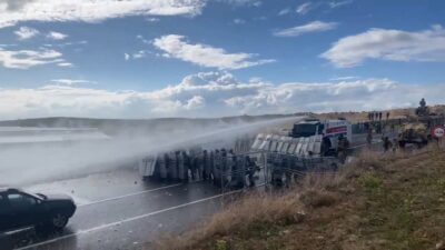 TAŞLI SALDIRIYA MÜDAHALE Şanlıurfa Valiliğinin yasak kararına rağmen PKK elebaşı