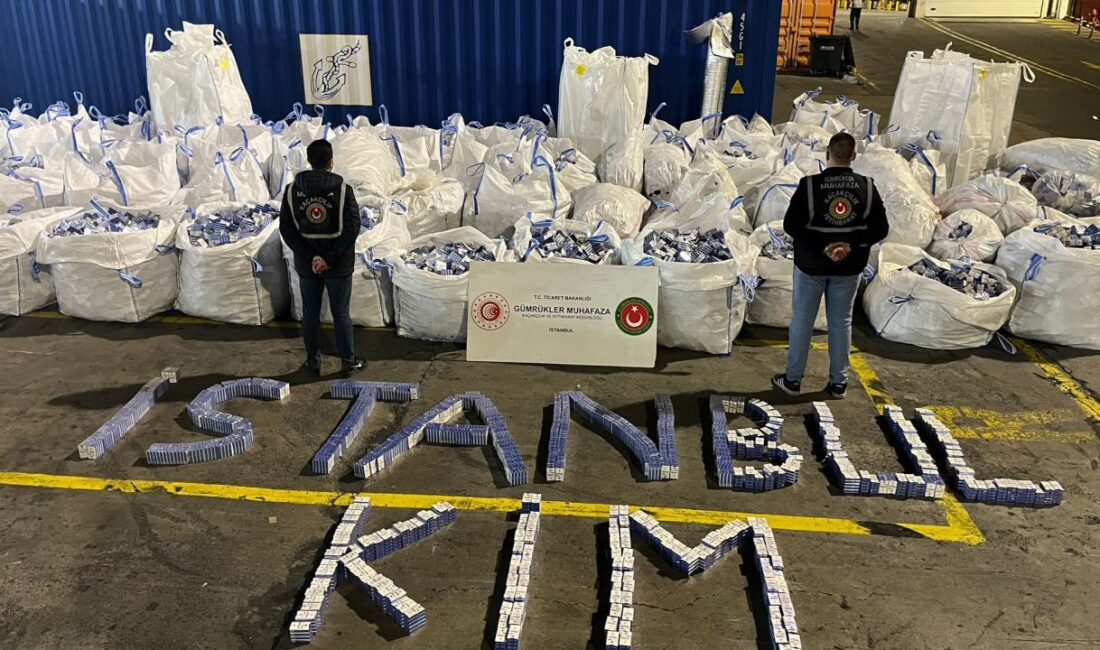 Ambarlı Gümrük Limanı’nda gerçekleştirilen operasyonda, yalıtım malzemeleri arasına gizlenmiş halde