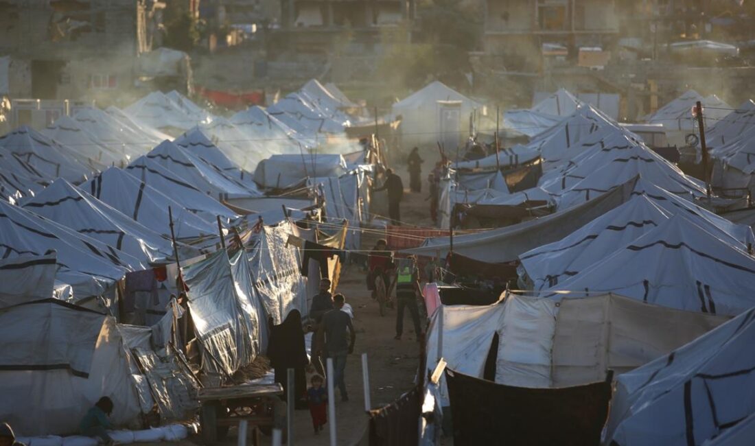 Gazze Şeridi’nde dünden bu yana etkili olan şiddetli yağış ve
