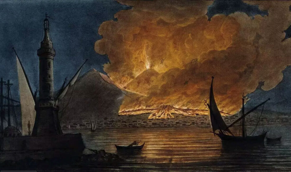 Yaklaşık 1345 yılında meydana gelen bir volkanik patlama veya bir