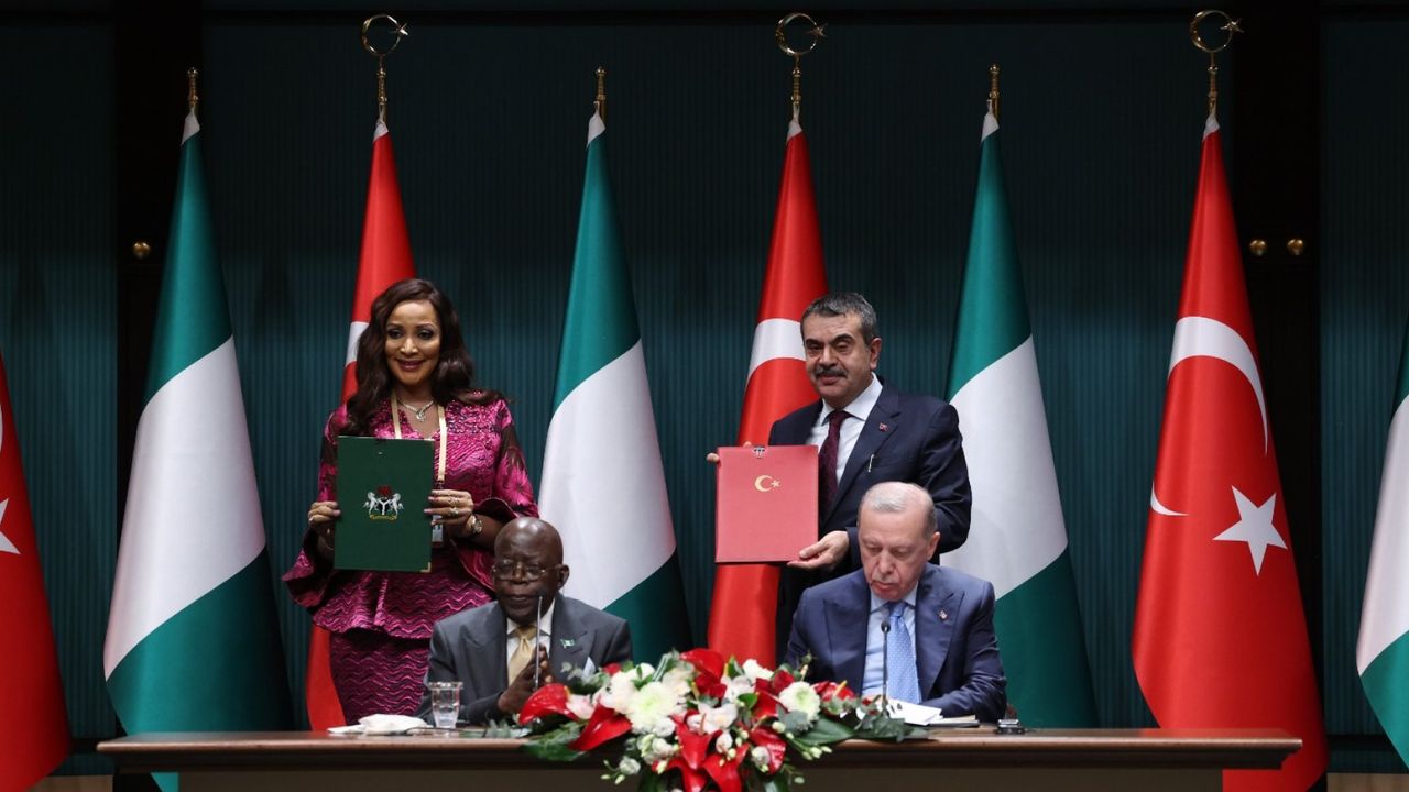 Millî Eğitim Bakanı Yusuf Tekin ile Nijerya Dış işlerinden sorumlu