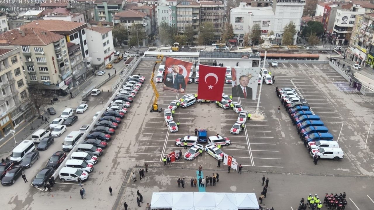Amasya’da emniyet ve jandarma teşkilatlarına tahsis edilen 71 yeni hizmet