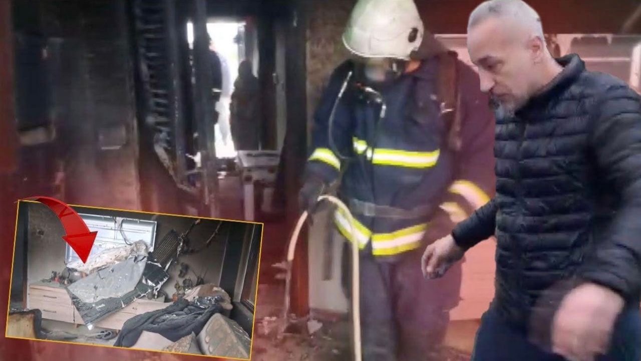 Antalya’nın Serik ilçesinde sobadan kaynaklanan yangın paniğe neden oldu. 3