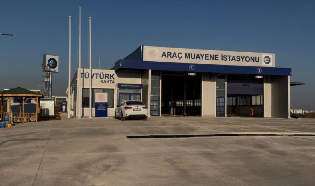 Adıyaman’ın Kahta ilçesinde yapımı tamamlanan TüvTürk Araç Muayene İstasyonu, pazartesi