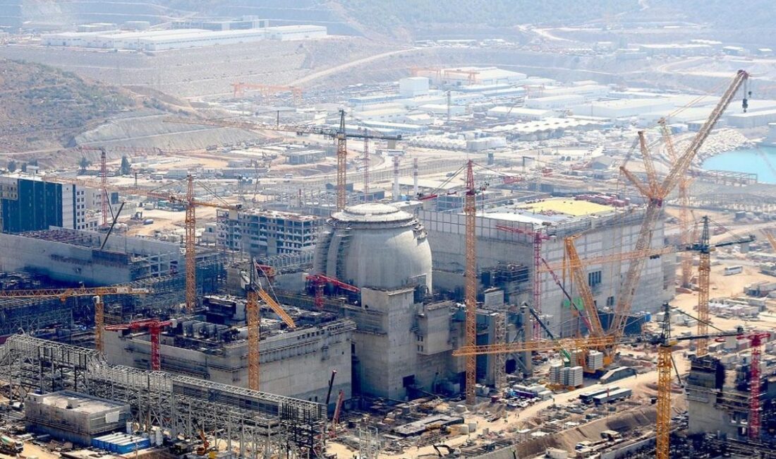 Rusya Devlet Nükleer Enerji Kuruluşu Rosatom tarafından inşa edilen Akkuyu
