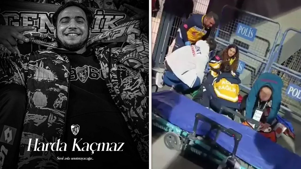 Ziraat Türkiye Kupası’nda oynanan Kocaelispor-Beşiktaş karşılaşmasında tribünden düşen 21 yaşındaki