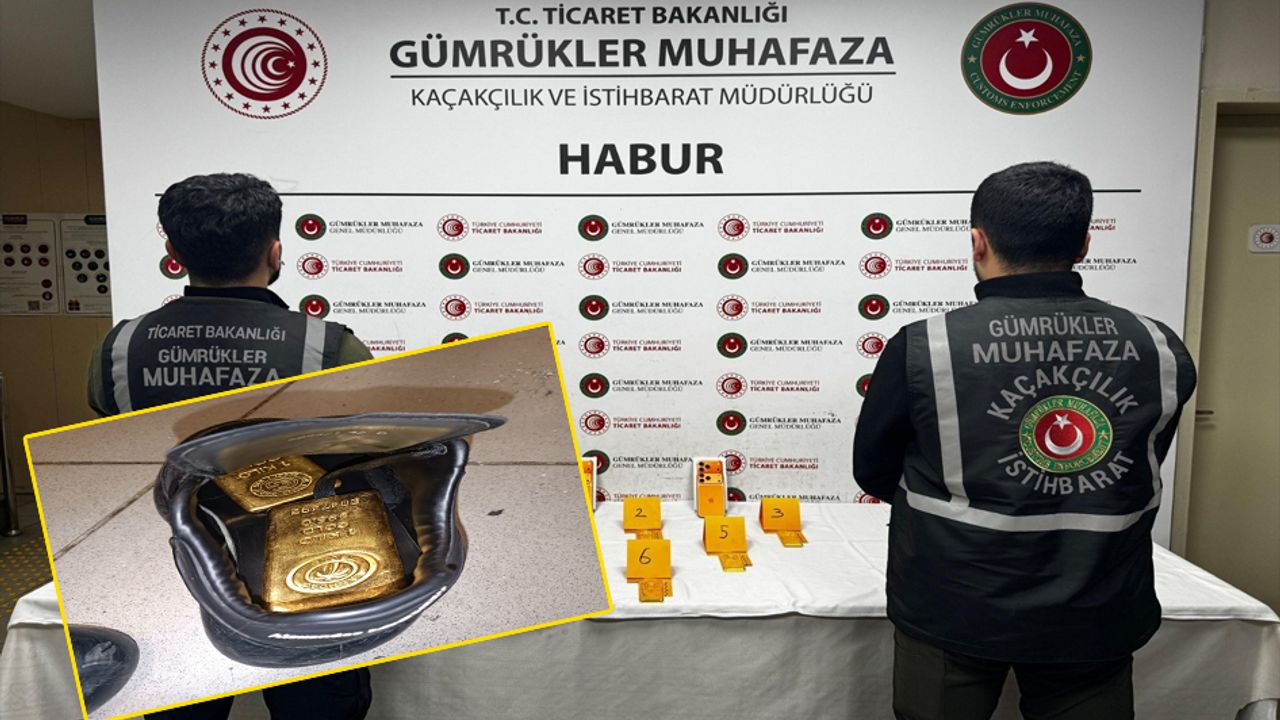 Ayakkabıların içine gizlenen 41 kilo altın, Habur Gümrük Kapısı’ndaki kontrollerde