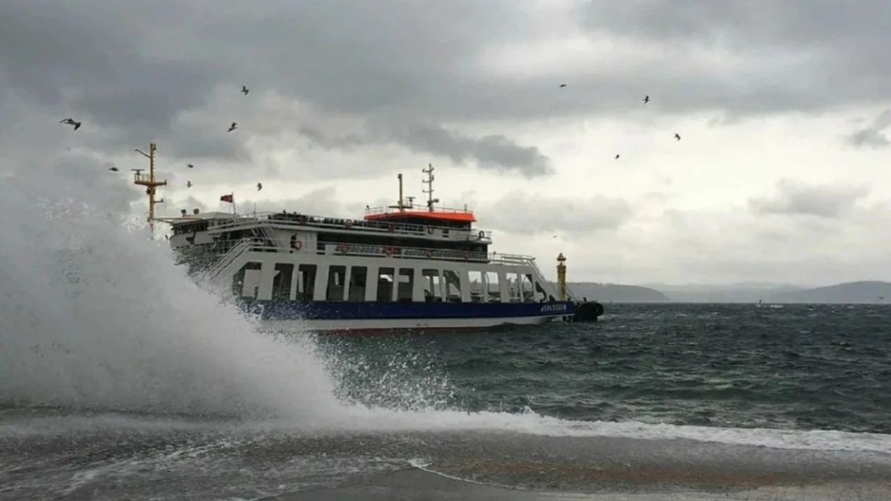 Olumsuz hava koşulları nedeniyle Güney Marmara’daki adalar hattında yarın yapılması