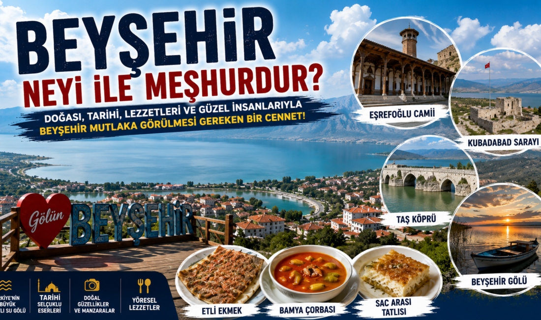 Beyşehir Neyi ile Meşhurdur? İşte Gezilecek Yerleri, Doğal Güzellikleri ve