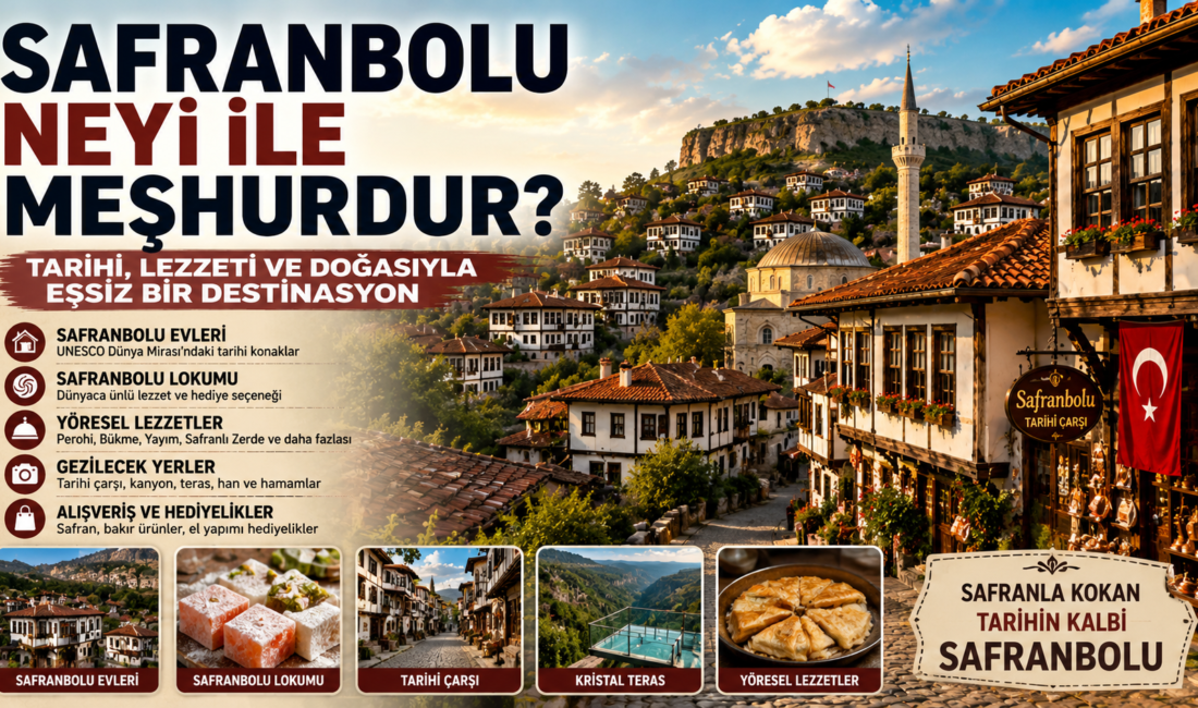 Safranbolu Neyi ile Meşhurdur? İşte Tarihi Evleri, Lezzetleri ve Gezilecek
