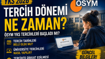 2026 YKS tercih dönemi için geri sayım sürüyor. Üniversite hayali