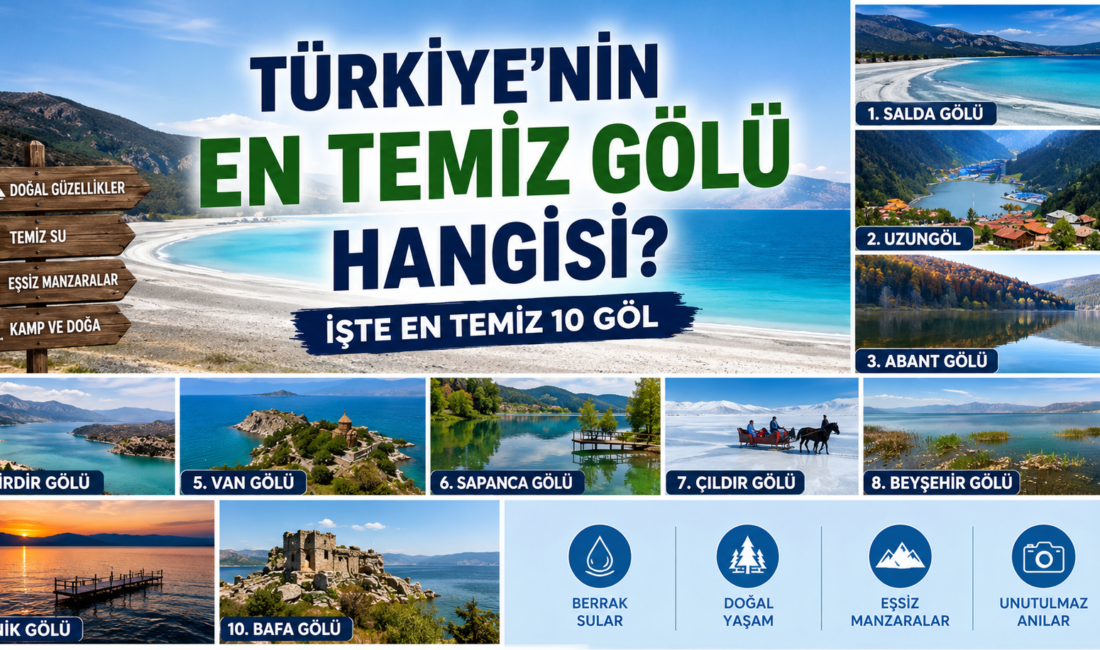Türkiye’nin En Temiz Gölü Hangisi? İşte Türkiye’de Mutlaka Görülmesi Gereken