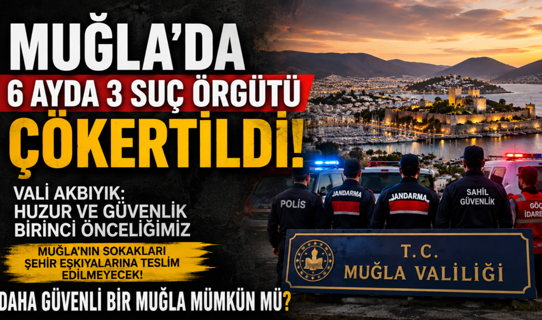 Muğla’da 6 Ayda 3 Suç Örgütü Çökertildi Vali Akbıyık’tan Güvenlik