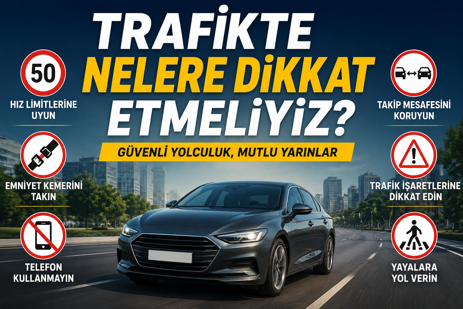 Trafikte nelere dikkat etmeliyiz ?