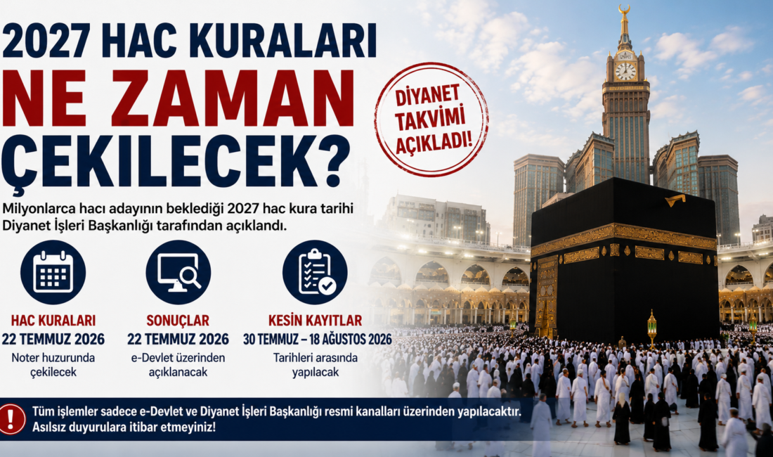 2027 Hac Kuraları Ne Zaman Çekilecek? Diyanet’ten Hac Kurası Takvimi