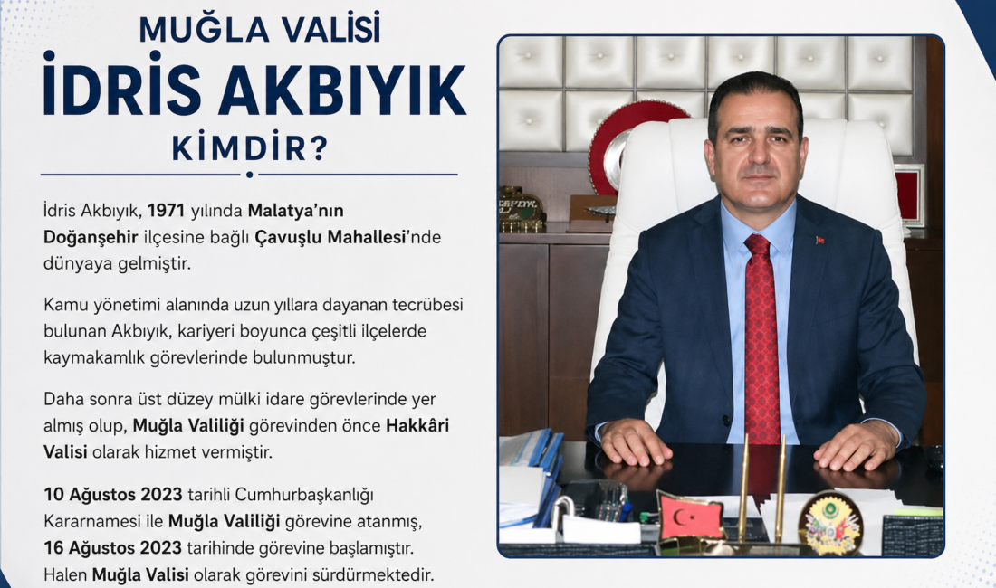 Muğla Valisi İdris Akbıyık Kimdir? İşte Hayatı, Kariyeri ve Görevleri